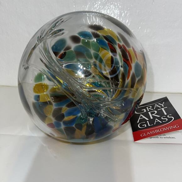 Tree of Life Glass Ball by‎ Gray Art Glass - Picture 4 of 7